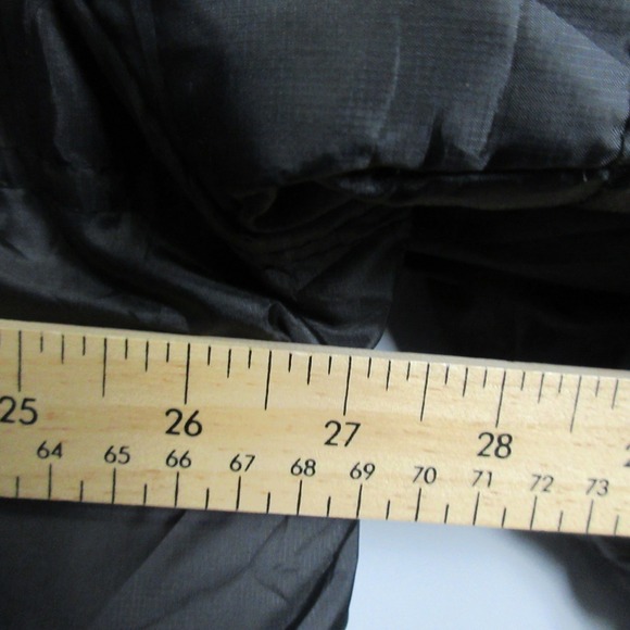 Tumi Tech Men's Black Down Feather Filled Puffer Jacket XL Coat Winter Ski - Picture 15 of 16